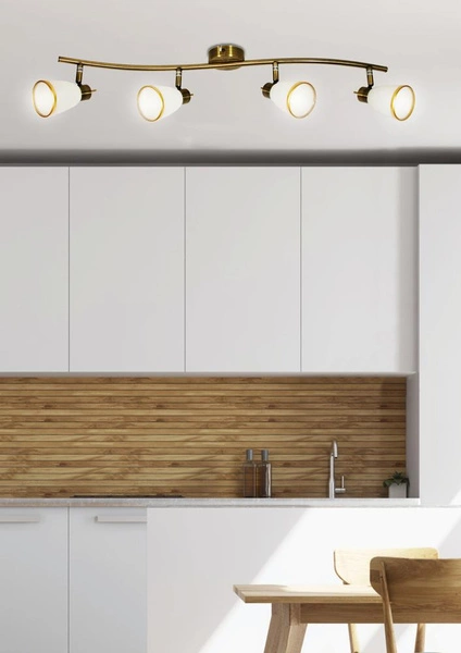 Lampa ścienna/sufitowa REGENT, 94-70036, patynowy/biały, 4x40W G9