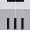 Lampa Wisząca LAGOS 3 czarny stal, GU10, 3 x 40 W, SL.0329