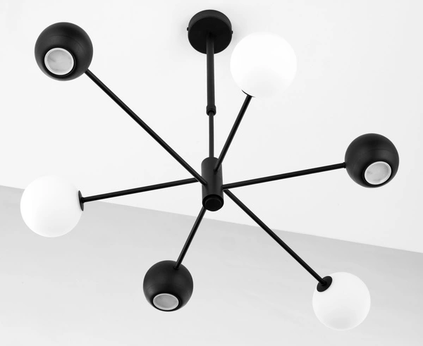 Nowoczesny Żyrandol MOKA wys. 47-69cm 3xG9 3xGU10
14W IP20 | Czarny