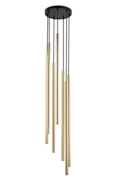 Lampa Sigma SOPEL LUX 7 KOŁO długi czarny/złoty 40750