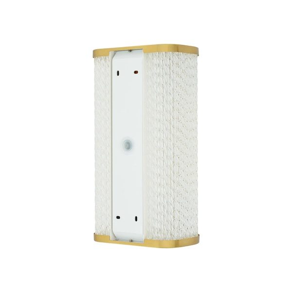 Kinkiet PALMAS LED BRASS wys. 30cm 15W barwa neutralna 4000K IP44 | mosiężny/biały 10730