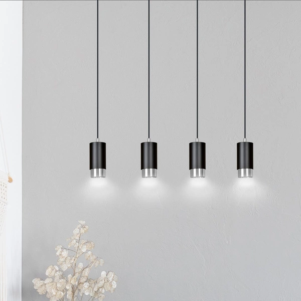 Lampa wisząca Emibig FUMIKO 4 BL/CHROME 816/4