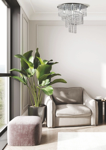 19154L TERRE LAMPA SUFITOWA CHROME