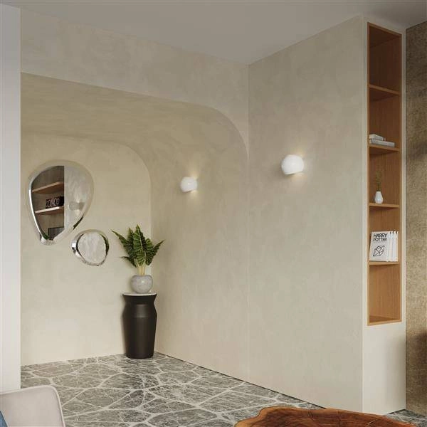 Nowoczesny Kinkiet lakierowany GLOBE biały połysk SL.1026