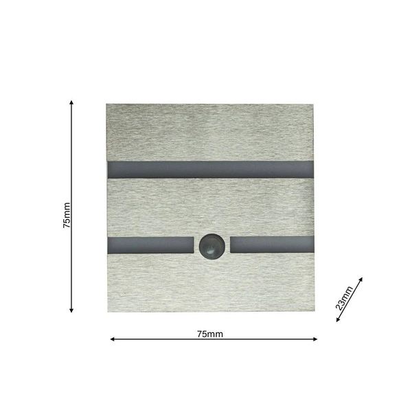 Oprawa schodowa LED 0,6W VOX barwa neutralna 4000K z czujnikiem ruchu PIR 12V EKS1510