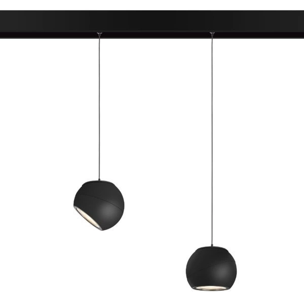 Lampa wisząca śr. 11cm MultiLINE GLOBE P 12W 3000K ciepła 60st. | czarny