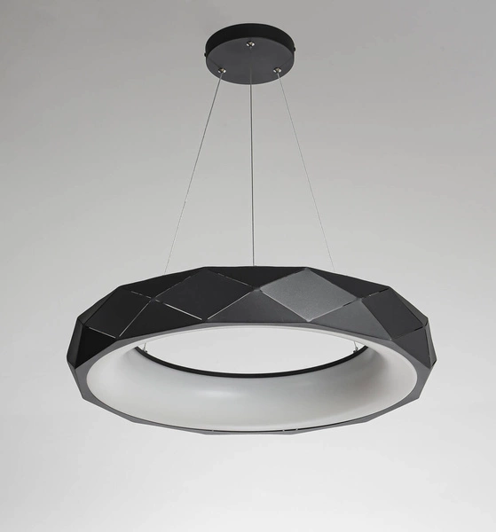 Lampa wisząca REUS LED czarna 60cm