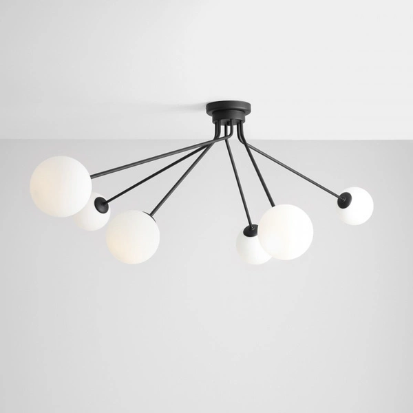 Aldex Lampa sufitowa HOLM 6, 1082PL_K1, czarny/biały, 6x40W E14