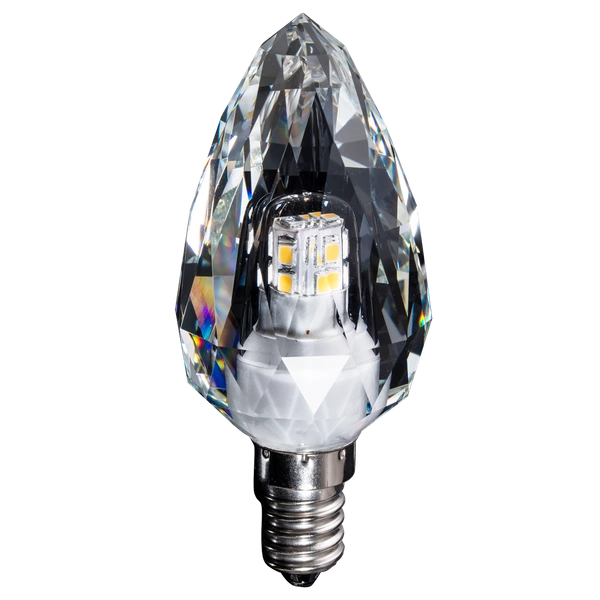 Kryształowa żarówka LED świeczka kryształ 4W E14 C37barwa neutralna 4000K