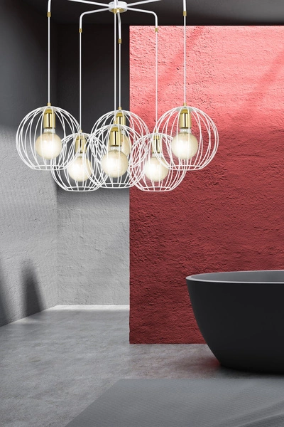 Lampa wisząca Emibig ALBIO 6 Biały 145/6