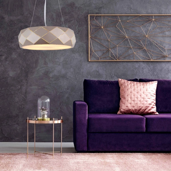 Lampa wisząca REUS, złota, 3x40W E27