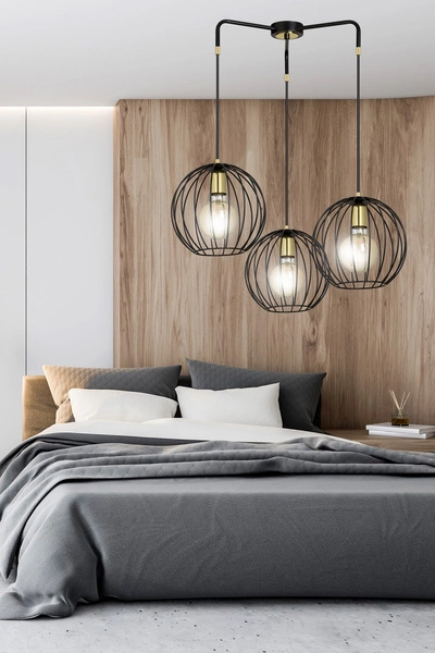 Lampa wisząca Emibig ALBIO 3 Czarny 144/3