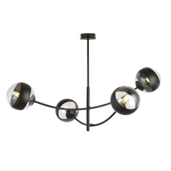Lampa sufitowa Emibig HUNTER 4 Czarny/STRIPE 1101/4