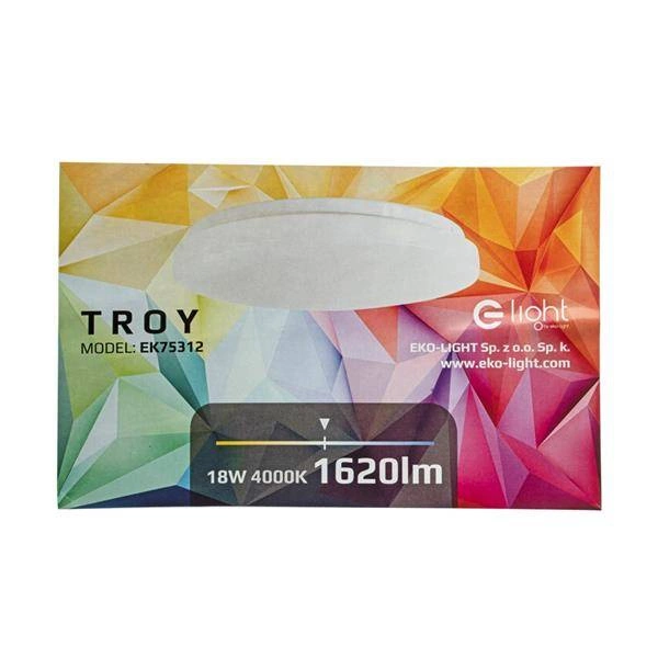 PLAFON TROY 18W LED ø400mm 4000K EK75312