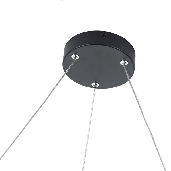 Midway lampa wisząca mała śr.60cm pierścień LED 40W | czarny