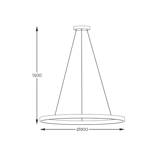 PEN89424-90BK HORIK LAMPA WISZĄCA CZARNA/BLACK