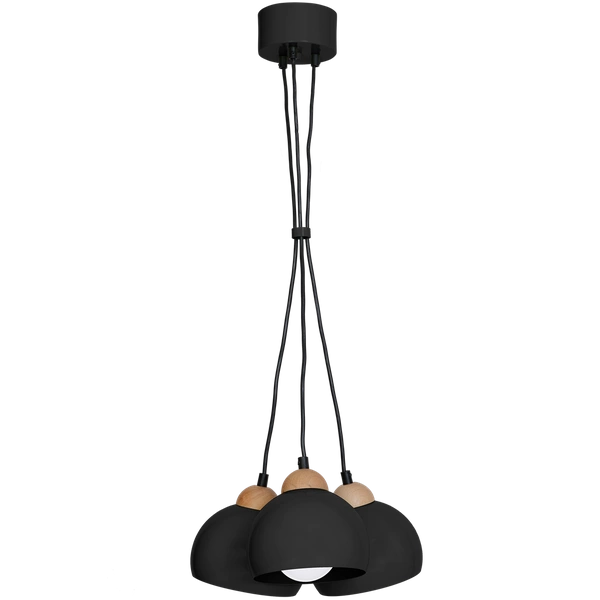 Lampa wisząca nowoczesna zwis kula DAMA I czarny śr. 15cm