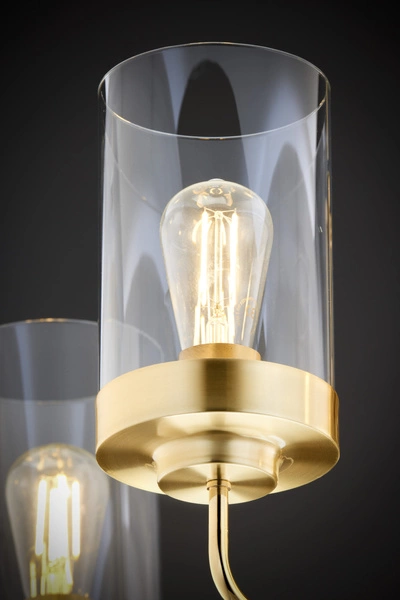 Żyrandol RAMIREZ wys. 64cm 5xE27 15W IP20 | złoty połysk