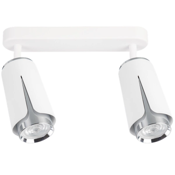 FLOWER WHITE CHROME SPOT 2xGU10