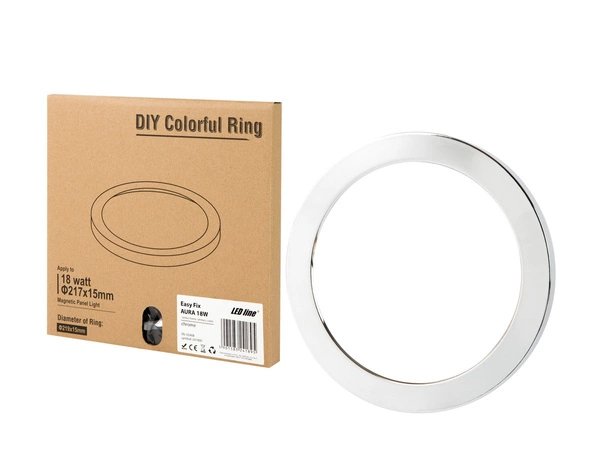 Ramka do panelu LED line Easy Fix AURA 18W chrom