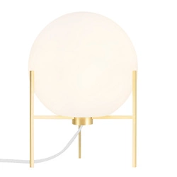 Lampa stołowa ALTON E14 15W Szkło | Mosiądz