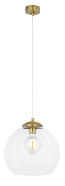 Nowoczesna Lampa wisząca ASTI wys. 80cm 1xE27 15W IP20 | Mosiądz patynowany