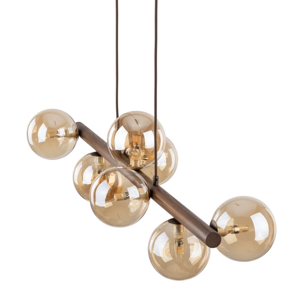 ESTERA WOOD ORZECH BURSZTYN LAMPA WISZĄCA 7XG9