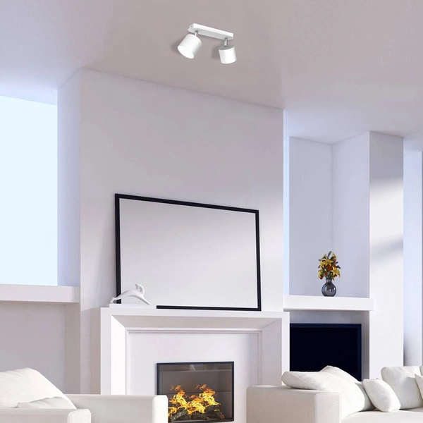 Lampa sufitowa DIXIE WHITE 2x GX53 szer. 24cm | biały