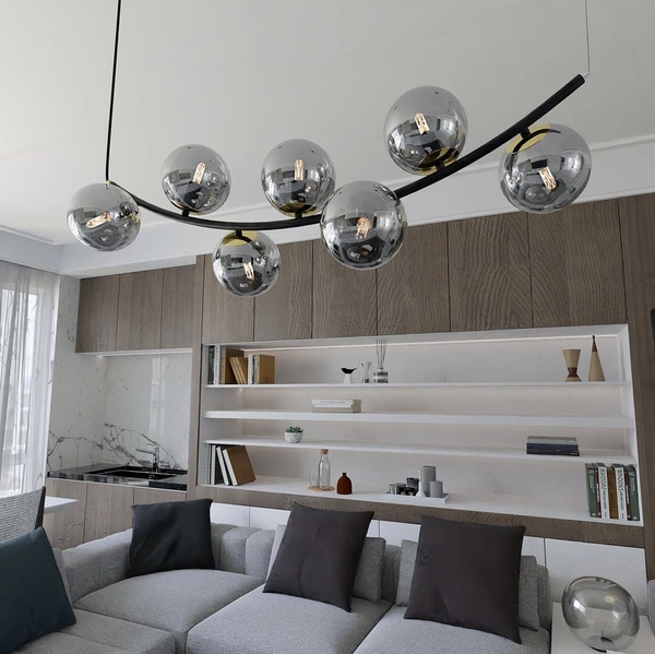 Lampa wisząca Emibig RITZ 7 BL GRAFIT 1297/7