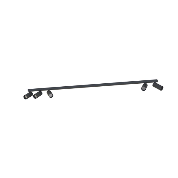 Lampa sufitowa FOURTY V miniGU10 dług.118cm szer.4cm | Czarny 10741