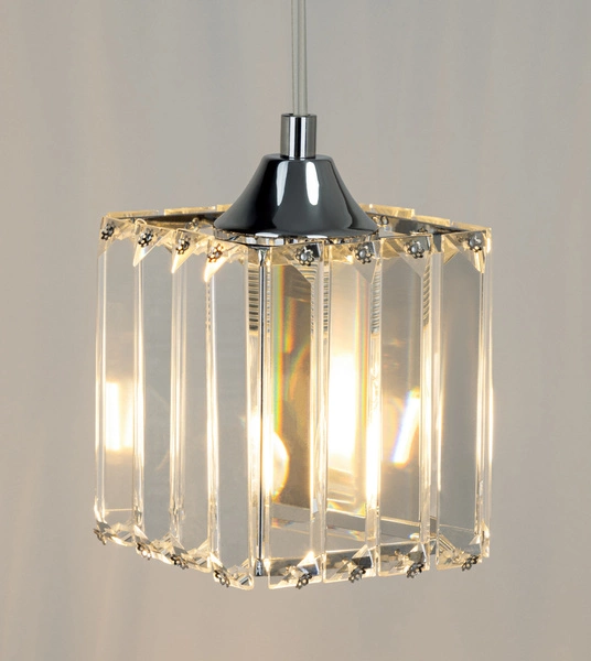 Lampa Casina Pendat 2xE27 Max.60W Chromowany Metal/Przezroczysty Kryształ 8181228