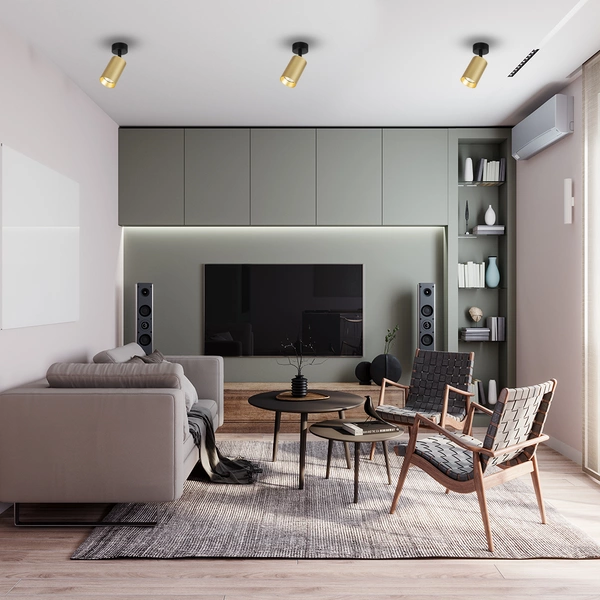 Oprawa Pipe Spot Złoty 1xGU10