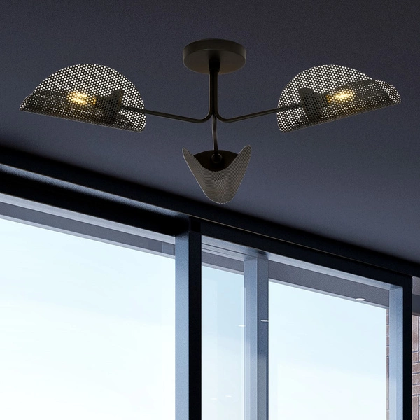 Lampa sufitowa Emibig GOMEZ 3 Czarny oprawa oświetleniowa 1171/3