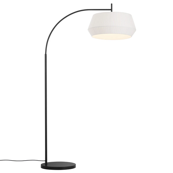 Lampa stojąca DICTE E27 60W Tekstylia | Biały
