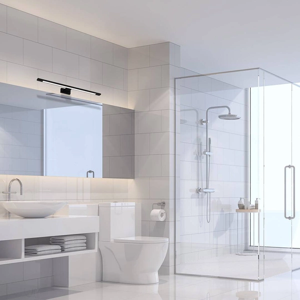 Kinkiet nad lustro do łazienki SHINE LED BLACK 12W 60cm | czarny