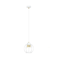 Lampa wisząca Emibig AJAX 1 Biały/GOLD 1224/1