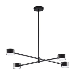 Lampa sufitowa loftowa DORA 6417 GX53 60W LED wys. 57cm | czarny 6417