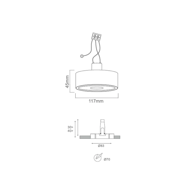 Orlicki Design Neo Nero Slim KG / Ufo Bianco OR83637