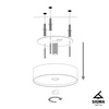 Nowoczesna lampa sufitowa VASCO 2 czarny 31551