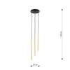 Lampa wisząca Emibig SELTER 3 PREMIUM GOLD 1332/3PREM
