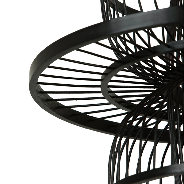 Ratanowa lampa wisząca Astra czarna 1xE27