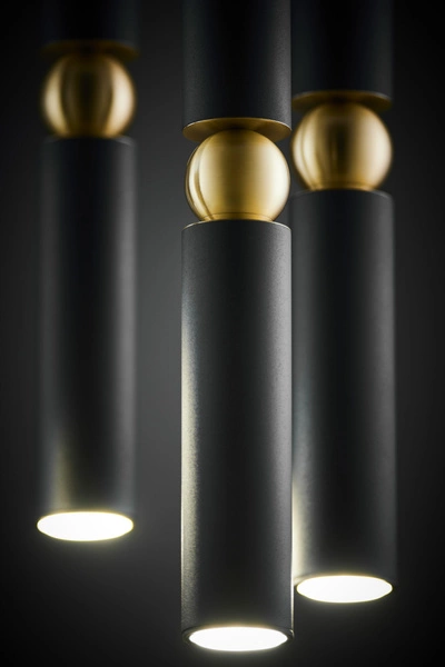 Nowoczesna Lampa wisząca ALAS wys. 35-136cm 5xG10 14W IP20 | Złoty