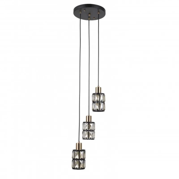 Lampa wisząca Italux Menfi PND-44236-3-BK-GD