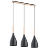 Lampa wisząca ALFA JUICE CZARNA 3xE27 70cm | 62057