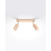Lampa sufitowa (spot) BERG 2, SL.0702, naturalne drewno, 2x40W GU10