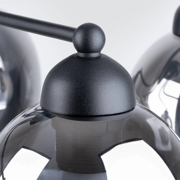 Żyrandol FILLAN 5, czarny/dymiony, 5x60W E27, SL.1145