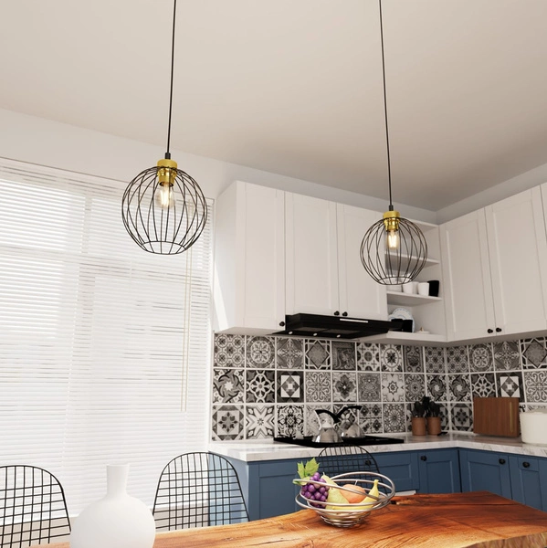 Lampa wisząca Emibig NANDO 1 BL GOLD 1368/1