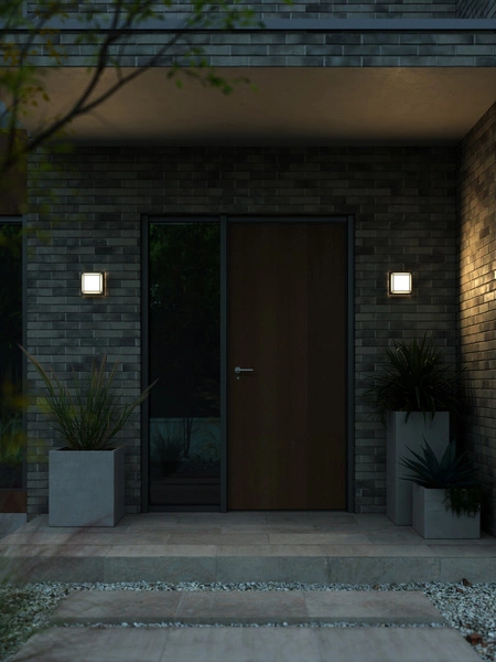 Kinkiet OLIVER LED 2700K Biała ciepła Plastik | Czarny