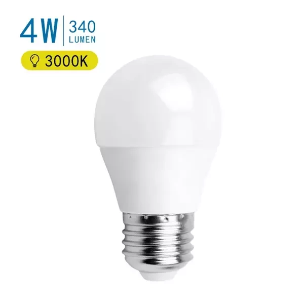 Żarówka kulka LED E27 G45 4W Ciepła 3000K 320Lm