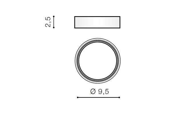 Azzardo ADAMO RING BLACK CHROME 1484